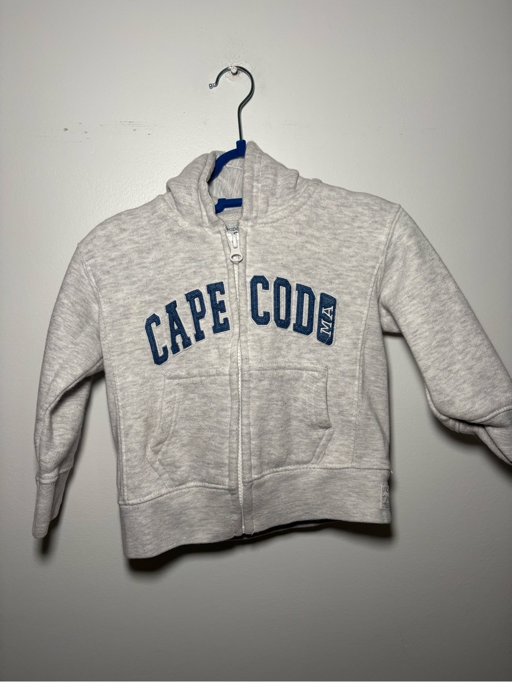 Cuffys Cape Cod Hooded Sweatshirt Heathered Grey 24M Gender Neutral Zip Up Beach